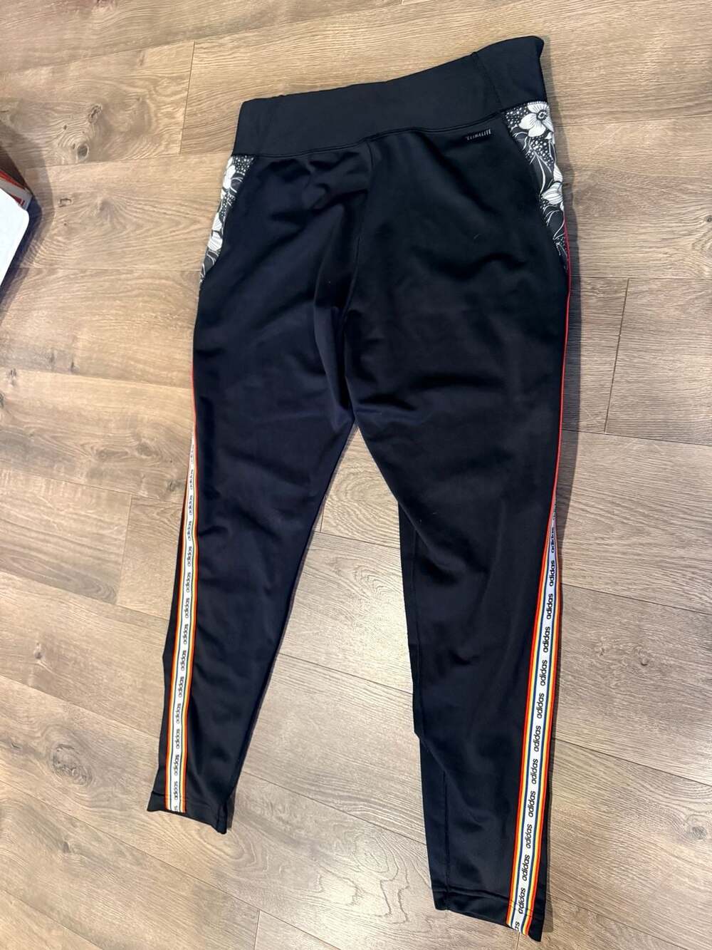 Adidas x The FARM Company Floral Logo Tape Climalite Leggings Size XL - Picture 10 of 12